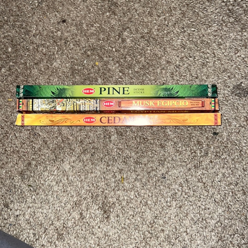 Incense Sticks 8 count.  You get all 3 for $5.